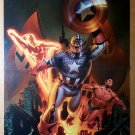 Avengers Captain America Namor Marvel Comics Poster by Michael Lark Avengers Captain America Namor Marvel Comics Poster by Michael Lark