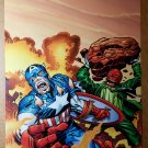 Avengers Captain America Red Skull Marvel Comics Poster by Jack Kirby
