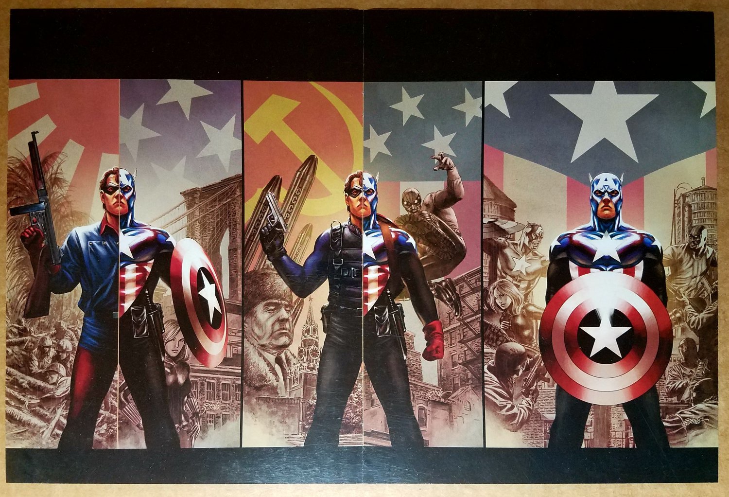 Bucky Captain America Marvel Comics Poster by Steve Epting