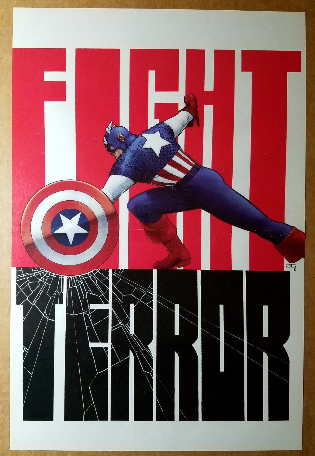 Captain America 2 Fight Terror Marvel Comic Poster by John Cassaday
