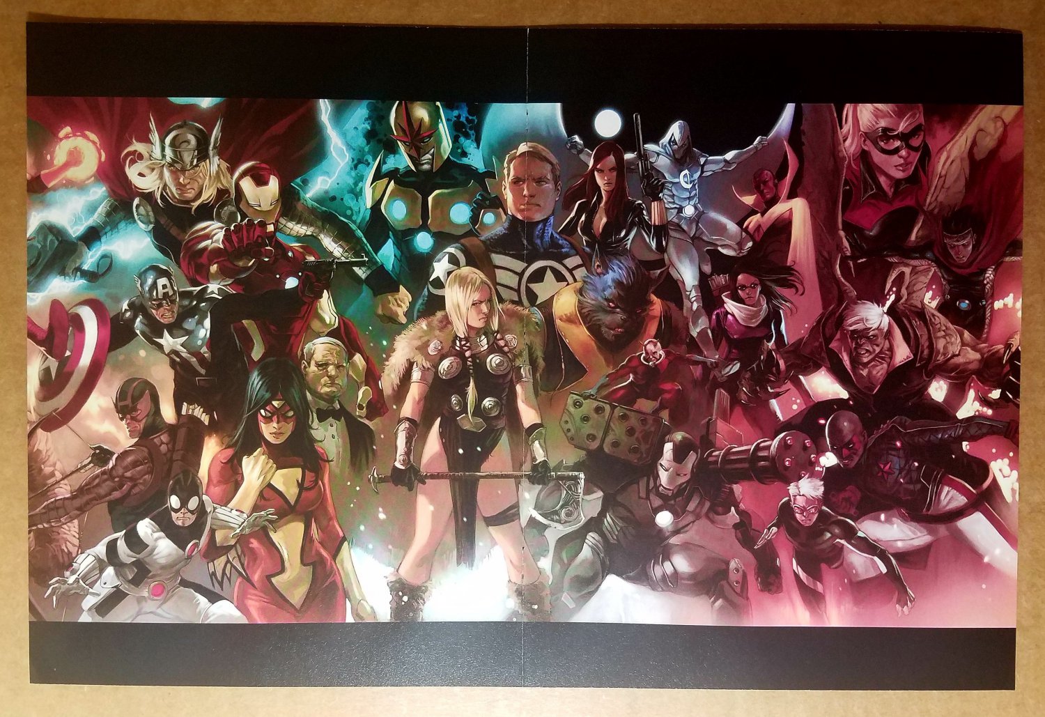 Avengers Black Widow Captain America Thor Marvel Poster by Marko Djurdjevic