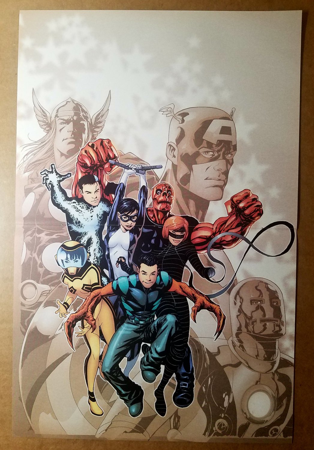 Avengers Academy Thor Iron Man Captain America Marvel Poster by Mike McKone