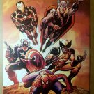 Avengers Thor Captain America Spider-Man Wolverine Marvel Poster by John Romita