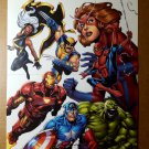Avengers Wolverine Storm Captain America Marvel Comics Poster by Aaron Lopresti