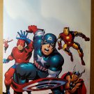 Avengers Captain America Thor Iron Man Ant Man Marvel Poster by Stuart Immomen