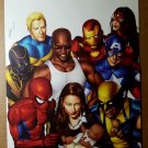 Avengers Pulse Luke Cage Wolverine Captain America Marvel Poster by Mike Mayhew