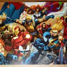 Black Widow Iron Man Fist Dr Strange Ms Marvel Comics Poster