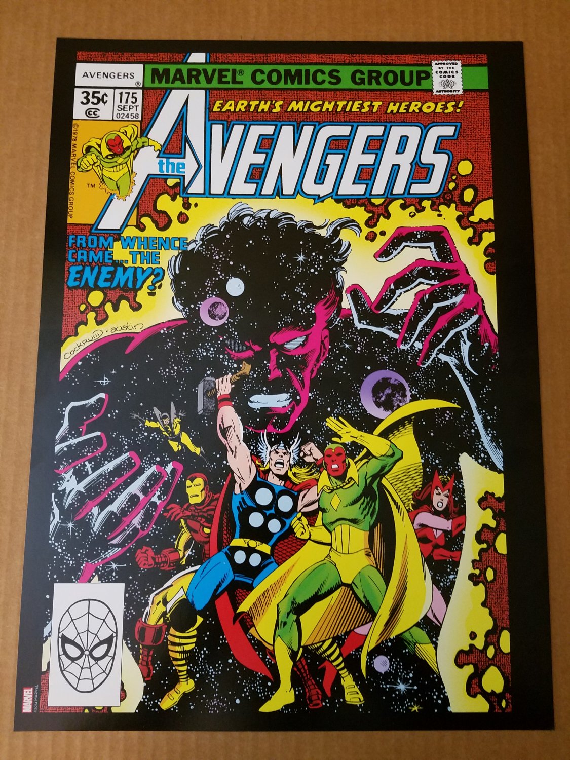 Avengers 175 Vision Thor Ironman Marvel Comics Poster by Dave Cockrum
