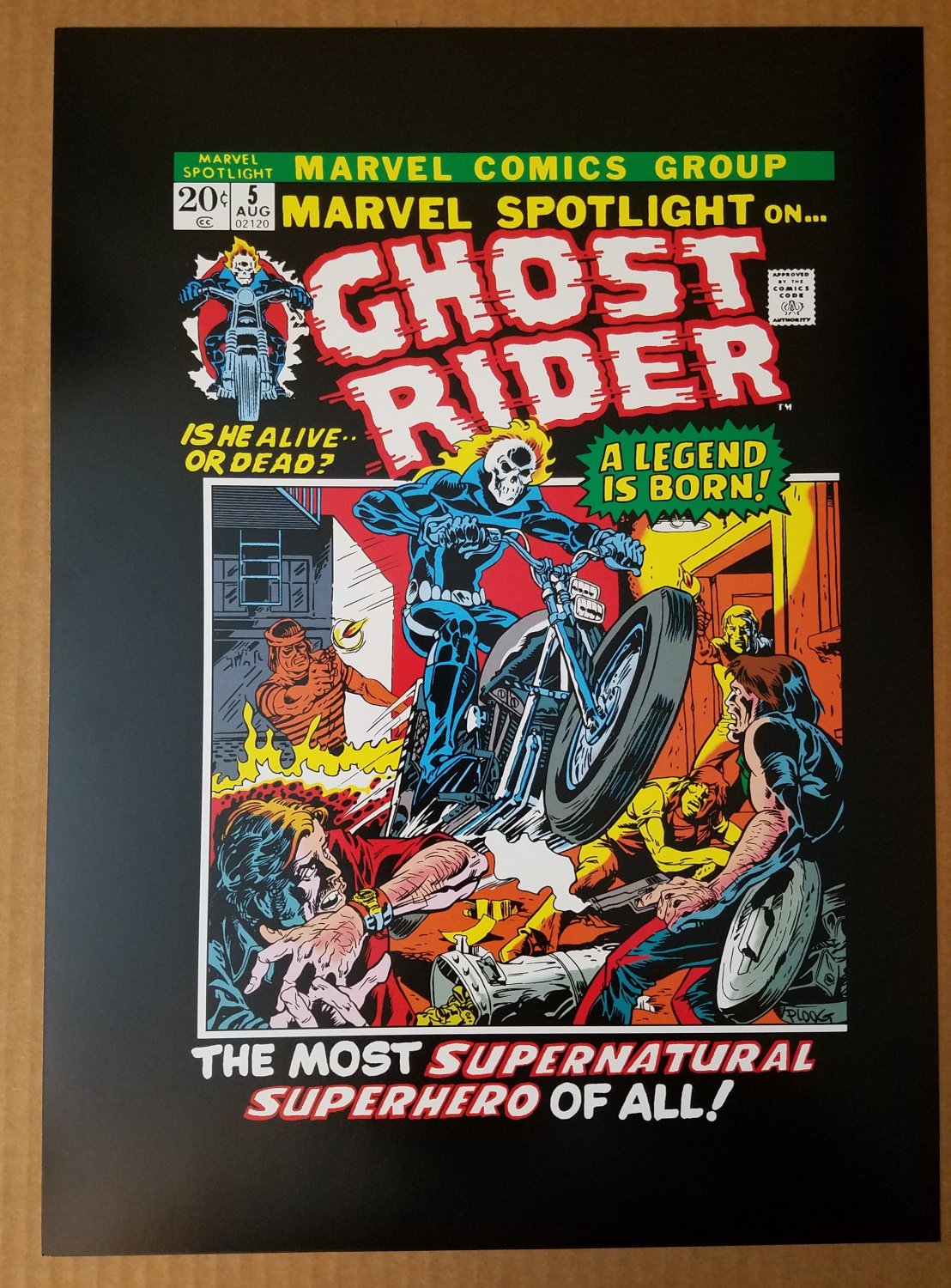 Marvel Spotlight Ghost Rider 5 Origin Marvel Comics Poster by Mike Ploog