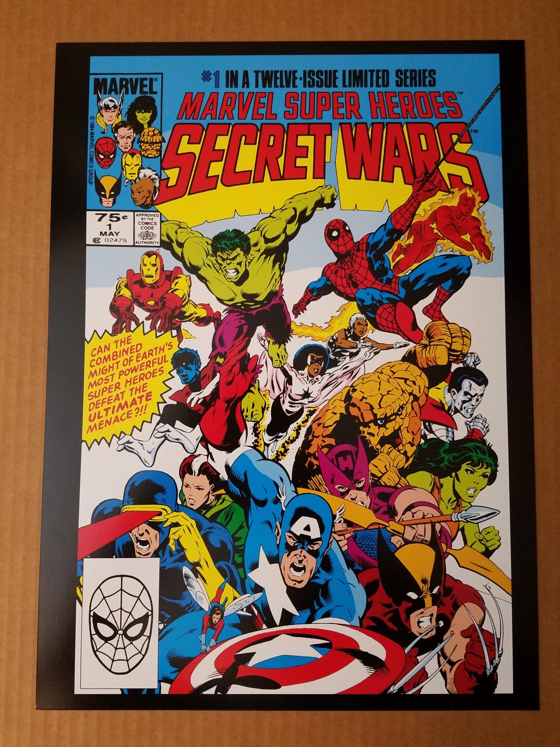 Marvel Super Heroes Secret Wars 1 Marvel Comics Poster by Mike Zeck