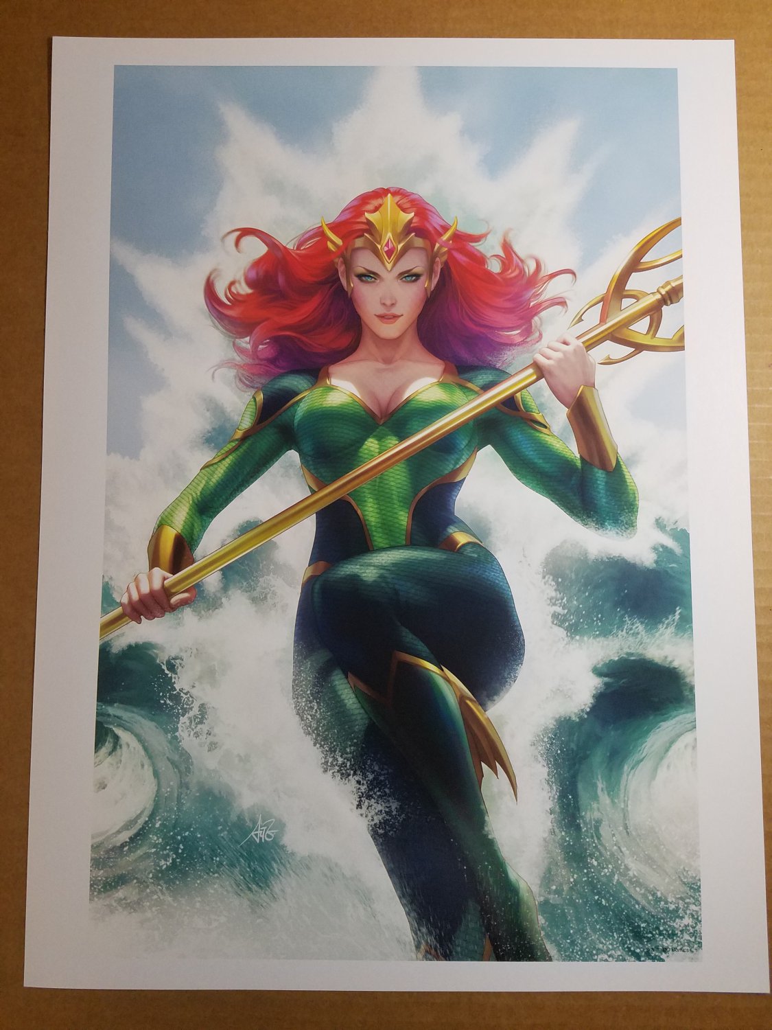 Mera Art Print DC Comic Poster by Stanley Artgerm Lau