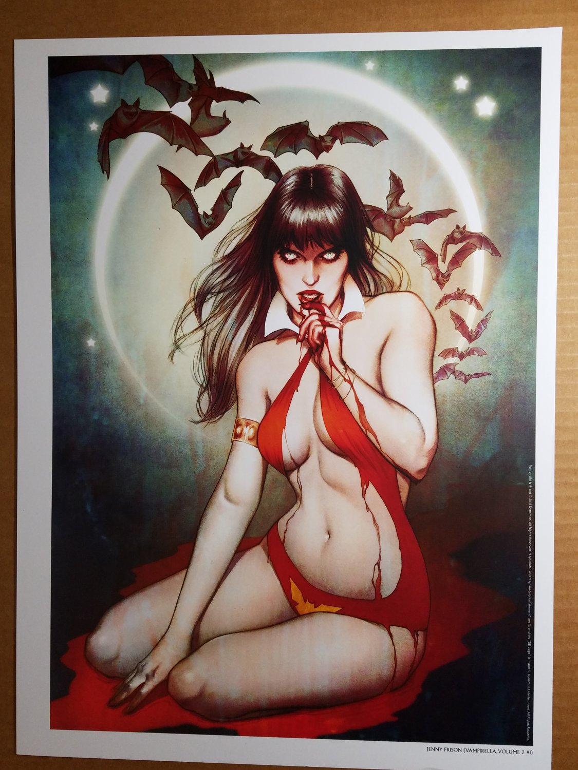 Vampirella Vol 2 #1 Art Print Comic Poster by Jenny Frison