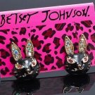 Betsey Johnson Black Bunnies NEW