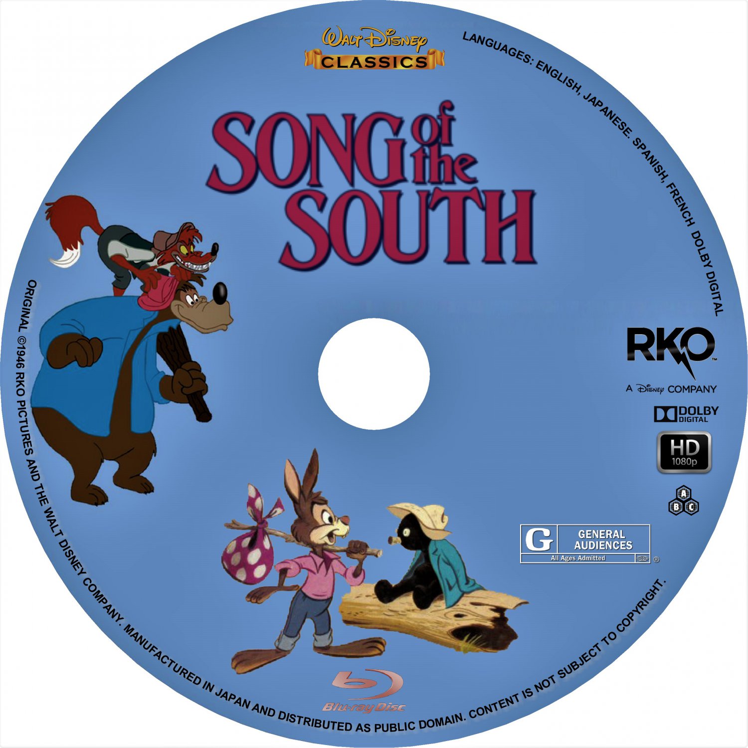 Song Of The South [Import-English} RESTORED HD [Blu-Ray] Uncle Remus