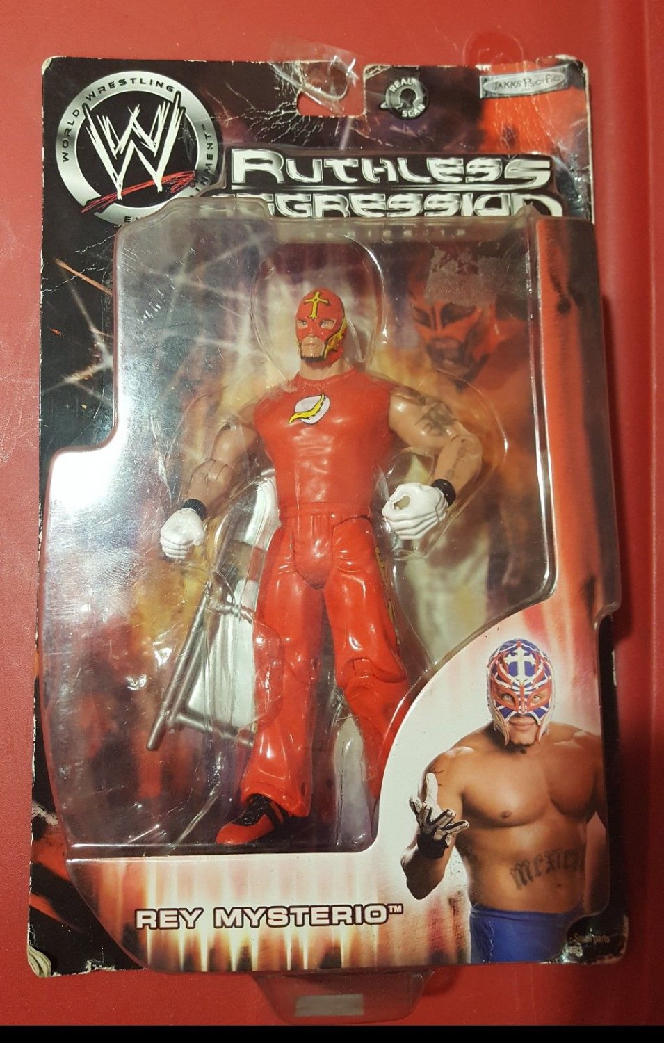 REY MYSTERIO Ruthless Aggression 12 Wrestling Figure WWE 2004 FLASH  Brand New