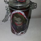 Glass stash jar airtight snap top lid the joker batman