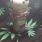 Hello kitty herb Glass stash jar airtight 3d snap top lid for your herbs