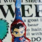Super Man incense holder, weed,tobacco roach clip hand made