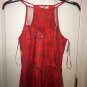 Junior Candies mesh high neck dress red Available In XS & S