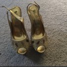 Beautiful Crystal open toe platform silhouette 8