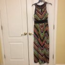 Ronnie Nicole Sleeveless printed maxi dress XLUSA Black/Coral/Multicolor