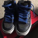 Preowned Vans boy's high top shoe grey/black 1USA