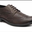 Hush Puppies men Zack wingtip Oxford grey leather 10.5M