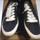 Liz Claiborne sun flower denim lace Up Sneakers 5USA