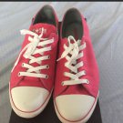 Preowned Converse All Star women's pink/white sneakers 10USA