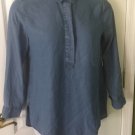 Liz Claiborne long sleeve popover tunic medium USA