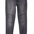 So authentic girl high rise moto jogging blk wash