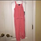 Nautica girl’s toddler soft coral polka dot jumpsuit 2T