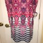 Bebop junior multicolor cold shoulder shift dress XL