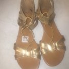 Disney descendant girl’s gold gladiator sandal 6