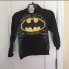 Batman boy's Toddler Classic logo pull over hoodie blk/yellow 4USA NWOT