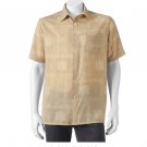 Croft & Barrow classic island microfiber men’s Button Down Shirt Batik Beige Sma