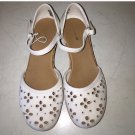 American Eagle girl’s white eyelet wedge shoe