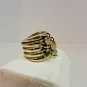Vintage Retro Sterling Silver 925 Stack Ring w/Dangle Hearts & Key Size 6.75