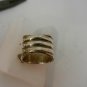 Vintage Retro Sterling Silver 925 Stack Ring w/Dangle Hearts & Key Size 6.75