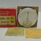 Vtg. Triplett Model 221-PL DC 20-0-25 "Blank Dials" Amp Indicator Gauge in Box