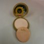 Vtg YARDLEY Bumble Bee Gold Tone Deco Styled Pressed Powder Makeup Compact