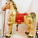 Vintage MOBO BRONCO Pressed Steel Painted Child's Pedal Horse Pony Ride On Toy