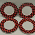 Lot 4 Vintage 1993 Sakura Roadside Route 66 5" Dessert Plates by Sue Zipkin