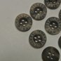 Lot 17 Replacement Gallery Flat 4 Hole Plastic Brown Swirl Shirt Blazer Buttons