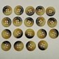 Lot 19 Replacement A Fabrics Flat Plastic 4 Hole Brown Swirl Shirt Blazer Button