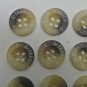 Lot 19 Replacement A Fabrics Flat Plastic 4 Hole Brown Swirl Shirt Blazer Button