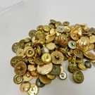 Mixed Lot 100+ Brass Buttons, Sewing, Crafts