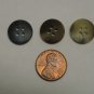 Large Lot (8 oz) Mixed Small Flat 4 Hole Swirl Shirt Buttons in Compartment Case