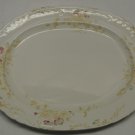 Vtg Porcelain Opaque Bridgwood & Son England Raised Floral Painted 14" Platter