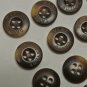 Lot 24 Replacement David Taylor Flat 4 Hole Brown Swirl Shirt Blazer Buttons